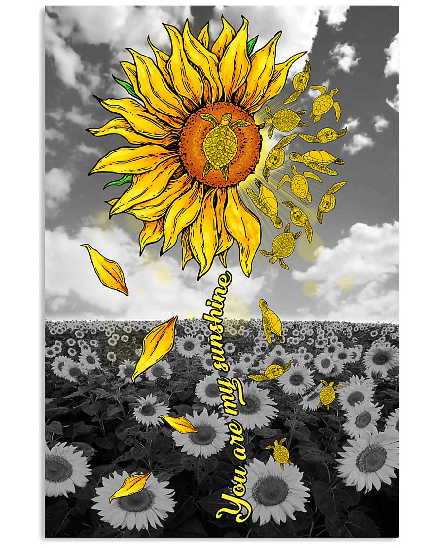 TURTLE SUNFLOWER 11x17 Poster
