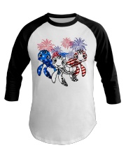 Turtle America 3 Baseball Tee tile