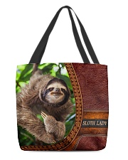 Sloth lady All-Over Tote All-over Tote front