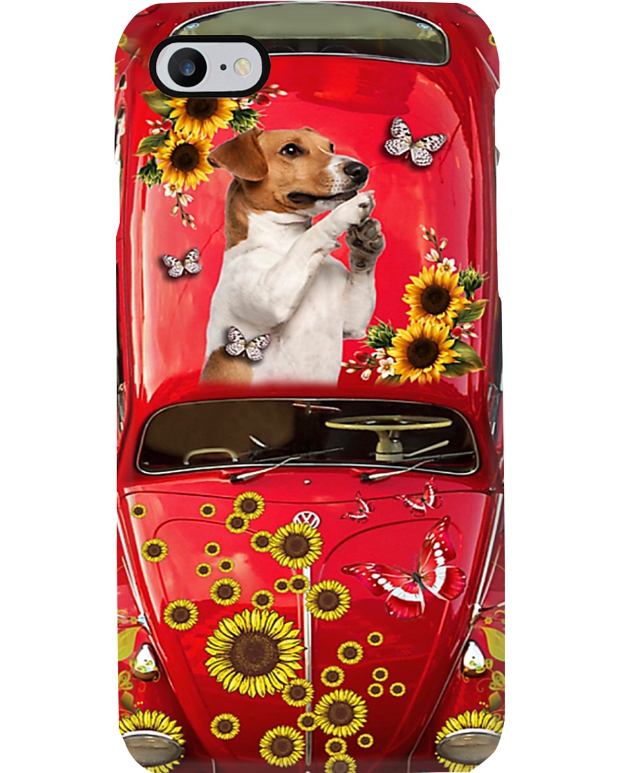 Phone Case - Jack Russell Terrier Sunflower Phone Case