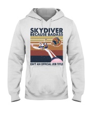 Skydiver because badass Hooded Sweatshirt tile