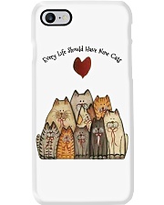 Every life should have nine cats Phone Case tile
