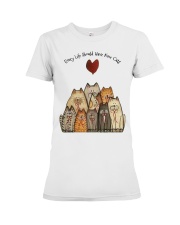 Every life should have nine cats Premium Fit Ladies Tee tile