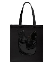 black cat bag Tote Bag tile