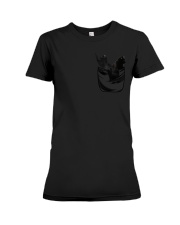 black cat bag Premium Fit Ladies Tee tile