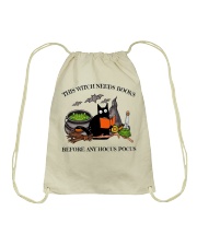 this witch needs books Drawstring Bag tile