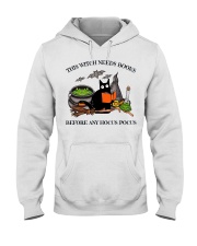 this witch needs books Hooded Sweatshirt tile
