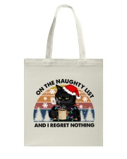 Black cat Christmas 3 Tote Bag tile