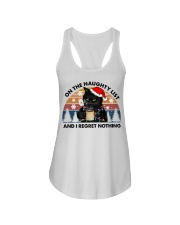 Black cat Christmas 3 Ladies Flowy Tank tile