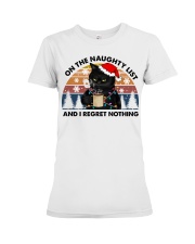 Black cat Christmas 3 Premium Fit Ladies Tee tile