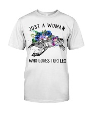 WHO LOVES TURTLE Premium Fit Mens Tee tile