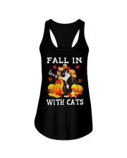 Fall in with cats Ladies Flowy Tank tile