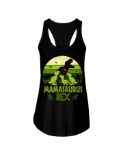 Vintage Retro 3 Kids Mamasaurus Lover Ladies Flowy Tank tile