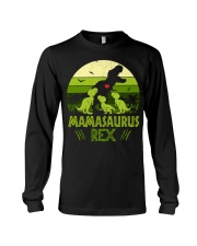 Vintage Retro 3 Kids Mamasaurus Lover Long Sleeve Tee tile