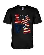 Turtle America 2 V-Neck T-Shirt tile