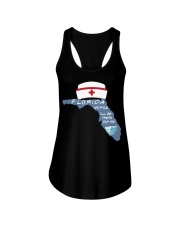 florida -nurse Ladies Flowy Tank tile