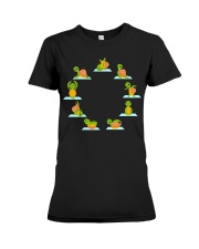 Sea Turtles yoga Premium Fit Ladies Tee tile