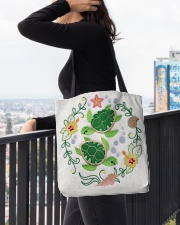 Turtle lady All-Over Tote All-over Tote aos-all-over-tote-lifestyle-front-05