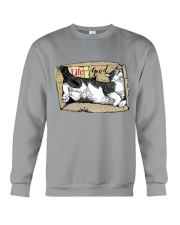 cat life good Crewneck Sweatshirt tile