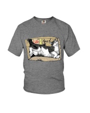 cat life good Youth T-Shirt tile