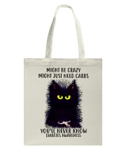 Might be crazy Tote Bag tile