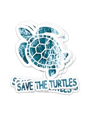 Save the Turtle Sticker - 4 pack (Vertical) front
