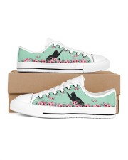 Black cats LOW TOP SHOES 2 Women's Low Top White Shoes inside-left-outside-left