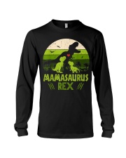 Vintage Retro 2 Kids Mamasaurus Dinosaur Lover Long Sleeve Tee tile