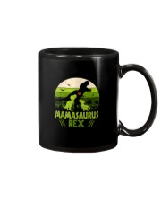 Vintage Retro 2 Kids Mamasaurus Dinosaur Lover Mug tile