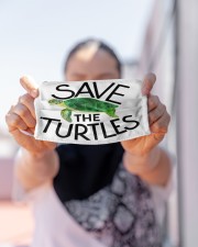 Save the turtles Cloth face mask aos-face-mask-lifestyle-07