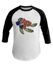 Turtle America 1 Baseball Tee tile