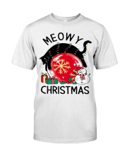 Black cat Christmas 4 Premium Fit Mens Tee tile