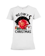 Black cat Christmas 4 Premium Fit Ladies Tee tile