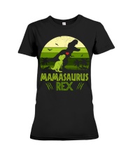 Vintage Retro 1 Kid Mamasaurus Lover Premium Fit Ladies Tee tile