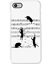 Black cats music Phone Case tile
