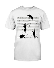 Black cats music Classic T-Shirt front