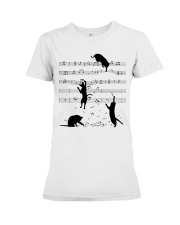 Black cats music Premium Fit Ladies Tee tile