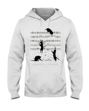 Black cats music Hooded Sweatshirt tile