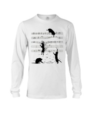 Black cats music Long Sleeve Tee tile