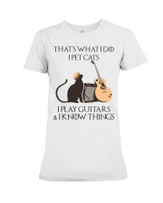 That is what i do i pet cats Premium Fit Ladies Tee tile