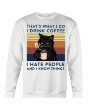 That is what i do i drink coffee Crewneck Sweatshirt tile