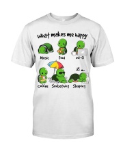 what makes me happy Premium Fit Mens Tee tile