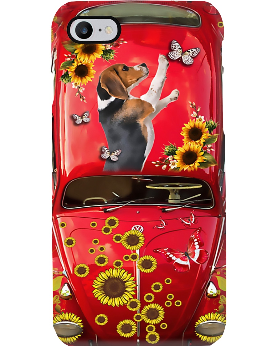Phone Case - Beagle Sunflower Phone Case