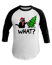 Black cat Christmas 2 Baseball Tee tile