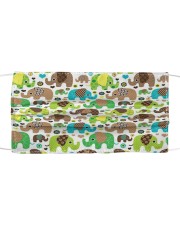 Elephant Face 2983 Cloth face mask front