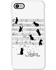 black cat music Phone Case tile