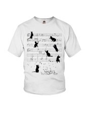 black cat music Youth T-Shirt tile