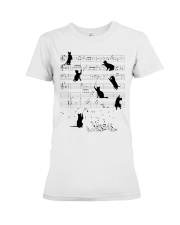black cat music Premium Fit Ladies Tee tile