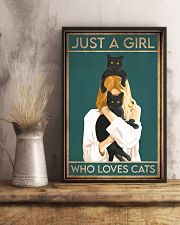 just a girl who loves cats 11x17 Poster lifestyle-poster-3