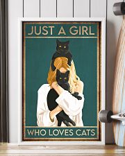 just a girl who loves cats 11x17 Poster lifestyle-poster-4